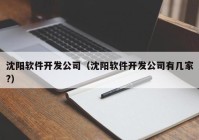 沈陽軟件開發(fā)公司（沈陽軟件開發(fā)公司有幾家?）