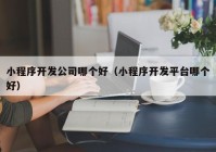 小程序開發(fā)公司哪個好（小程序開發(fā)平臺哪個好）